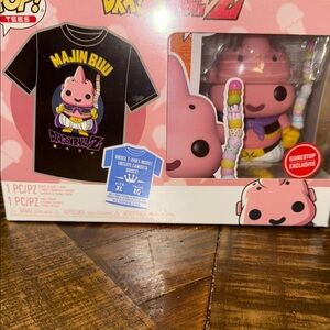Funko Majin Buu Kids T-Shirt - Black and Pink